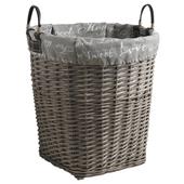 Photo KLI3260C : Grey willow laundry basket