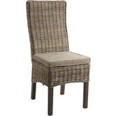 Photo MCH1330C : Grey pulut rattan and mango dining chair