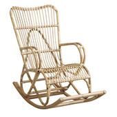 Photo MRO1190 : Rocking-chair en manau naturel
