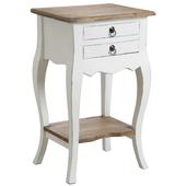 Photo MTN1120 : White mahogany nightstand