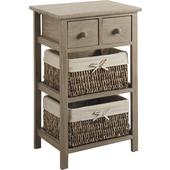 Photo NCM2060J : Poplarwood chest with 4 maize drawers