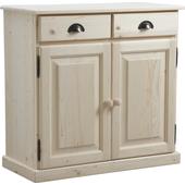 Photo NCM2640 : Buffet en bois brut 2 portes 2 tiroirs