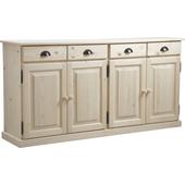 Photo NCM2740 : Raw wood sideboard 4 doors 4 drawers