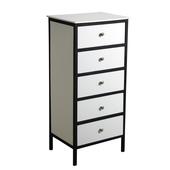 Photo NCM3090 : Wood and metal chest of 5 drawers