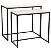 Photo NCS116S : Wood and metal console tables