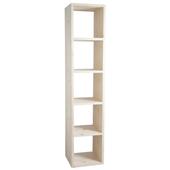 Photo NET2115 : Natural spruce wood cabinet 5 shelves