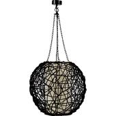 Photo NLA1120C : Lampe boule en rotin