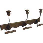 Photo NPT1143 : Wood and metal 3 hook hanger