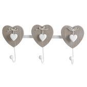 Photo NPT1270 : 3 hook hanger with heart design