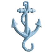 Photo NPT1320 : Cast iron 1 hook hanger with anchor design