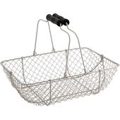 Photo PAM2570 : Old white wire basket with movable handles