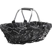 Photo PAM2770C : Willow and aluminium basket with movable handles