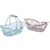 Photo PAM2810 : Metal basket with movable handles