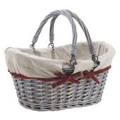 Photo PAM3280J : Half willow basket with handle