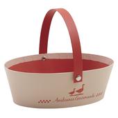 Photo PAM4420 : Oval cardboard basket with handle Ambiance Gourmande