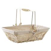 Photo PAM4700J : Gold metal basket with movable handles