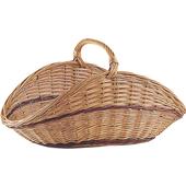 Photo PBU1360 : Buff willow log basket with handle