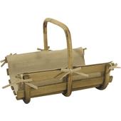 Photo PBU179SJ : Wood and rattan log baskets