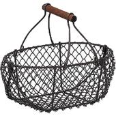 Photo PCF1471 : Rusty wire basket with handle