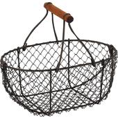 Photo PEN1180 : Rusty wire basket with handle