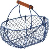 Photo PEN1300 : Blue wire basket with handle