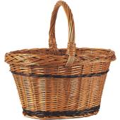 Photo PMA4020 : Buff willow basket with handle