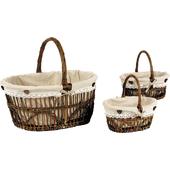 Photo PMA425SJ : Unpeeled willow baskets with handle
