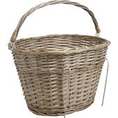 Photo PVE1140 : Panier à vélo en osier gris
