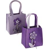 Photo SCF1090 : Mini sac en feutrine avec motif fleur