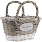 Photo SFL1200P : Wooden basket with handle