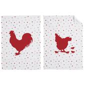 Photo TTX147S : Towels Red chicken