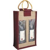 Photo VBO1602 : Jute bag 2 bottles
