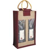 Photo VBO1602 : Jute bag 2 bottles