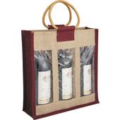 Photo VBO1603 : Sac 3 bouteilles en jute