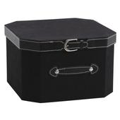 Photo VBT2711 : Black simili leather and cardboard box