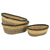 Photo CCB120S :  Brown oval rush baskets