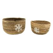 Photo CCB129S : Set of 2 banana tree planters 