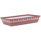 Photo CCO2270 : Cardboard rectangular basket - Christmas Jacquard