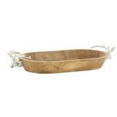 Photo CCO2310 : Ovale mango wood basket - Deer