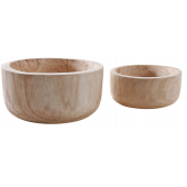 Photo CCO944S : Rounds paulownia bowls baskets