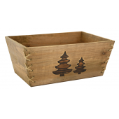 Photo CCO9930 : Rectangular stained wood basket
