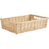 Photo CMA1641 : Rectangular white willow basket