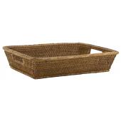 Photo CMA1850 : Rectangular antique rattan basket