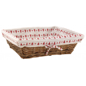 Photo CMA4830C : Stained willow rectangular basket