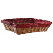 Photo CMA4850 : Stained half willow rectangular basket