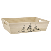 Photo CMA4890 : Rectangular pine basket Christmas tree