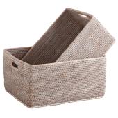 Photo CRA298S : Rattan storage baskets