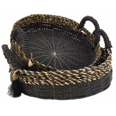 Photo CRA588S : Raffia and seagrass baskets