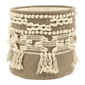 Photo CRA6510C : Round basket in cotton
