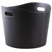 Photo CUT1560 : Black imitation leather basket